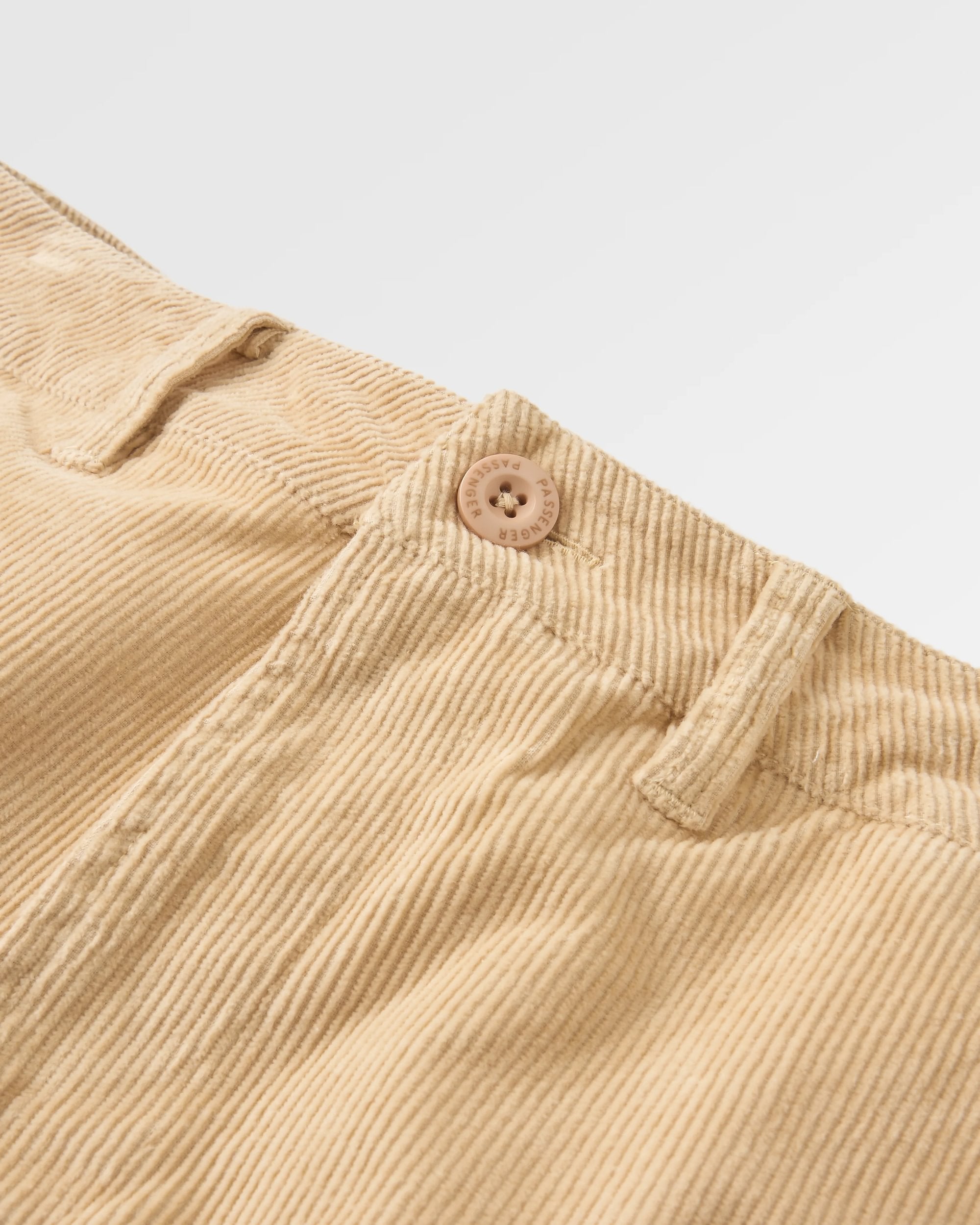 365 Cord Trouser - Stone - Flatlay