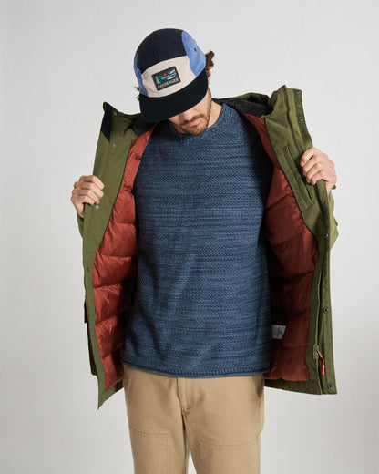 Baltic Recycled Insulated Parka - Khaki - Studio Model