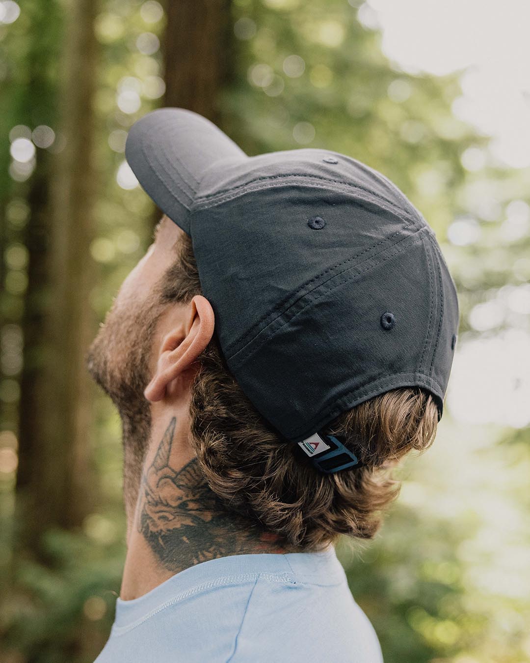 Male_Active Organic 6 Panel Cap - Black