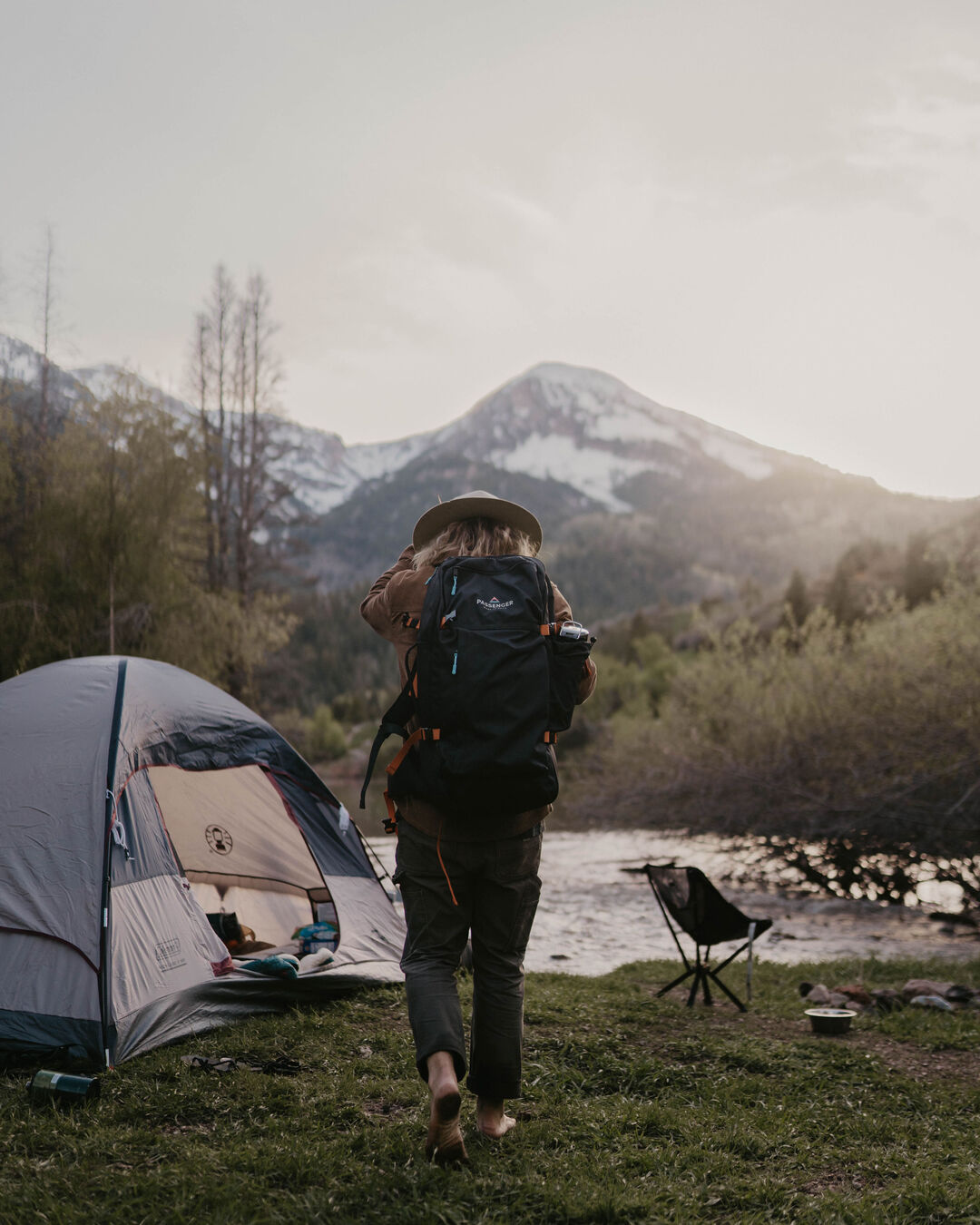Male_Adventurer 55L Recycled Backpack - Black