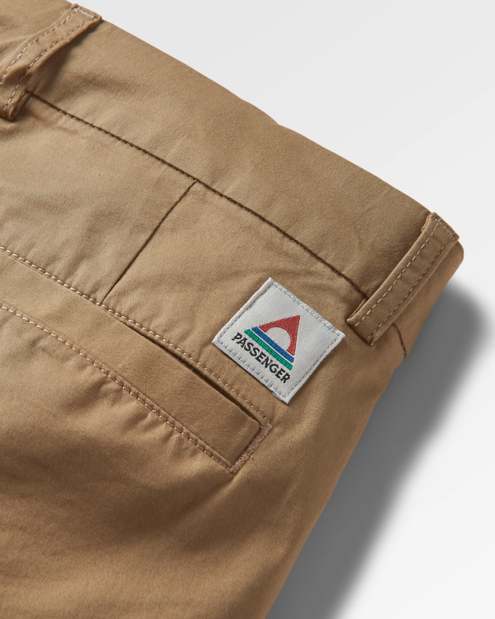 365 Light Organic Cotton Shorts - Biscuit - Flatlay