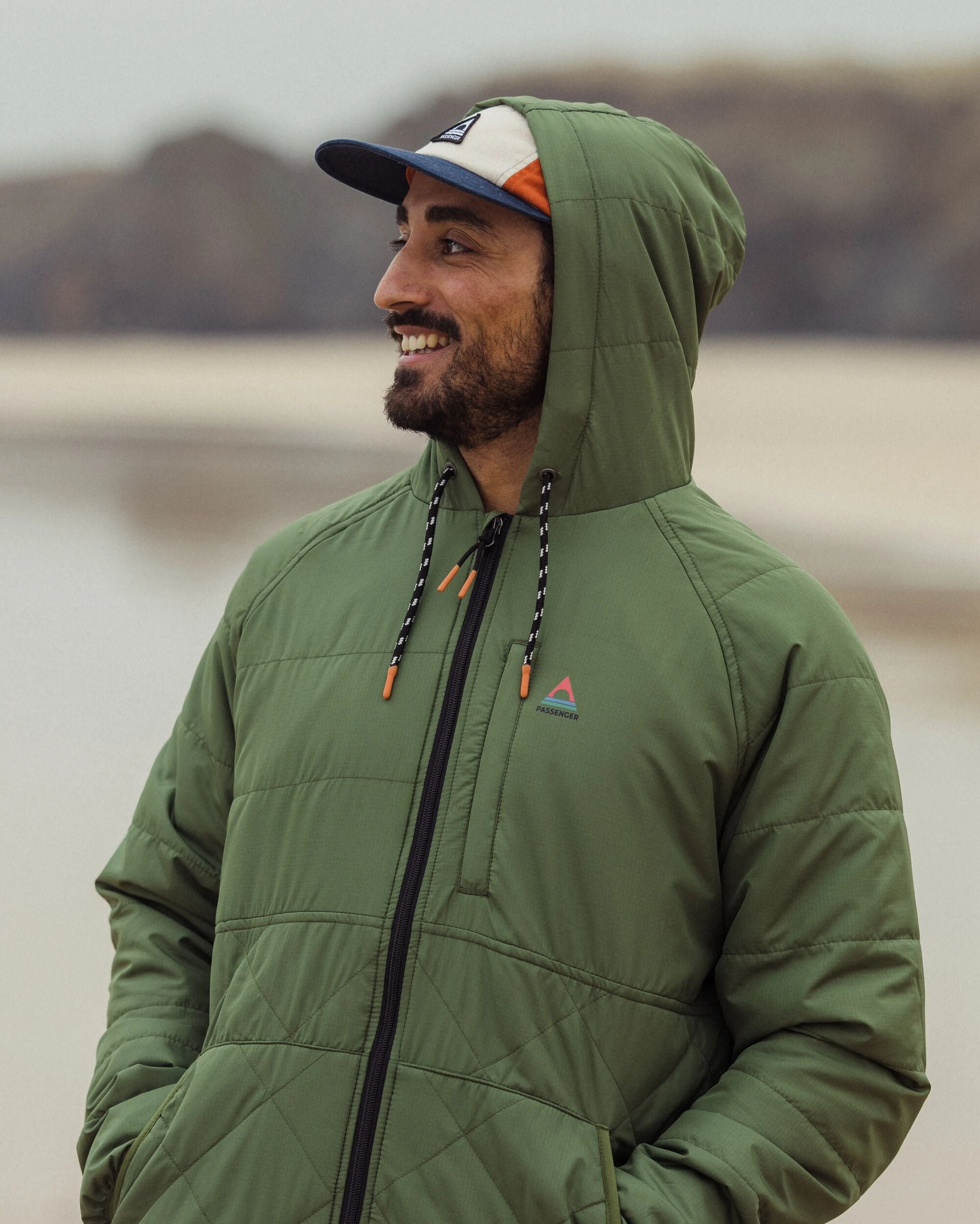 Dylan Recycled Insulated Full Zip Jacket - Wild Green - Lifestyle