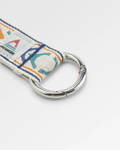 Travel Key Ring - Stepping Stone - Sunrise Orange/Birch