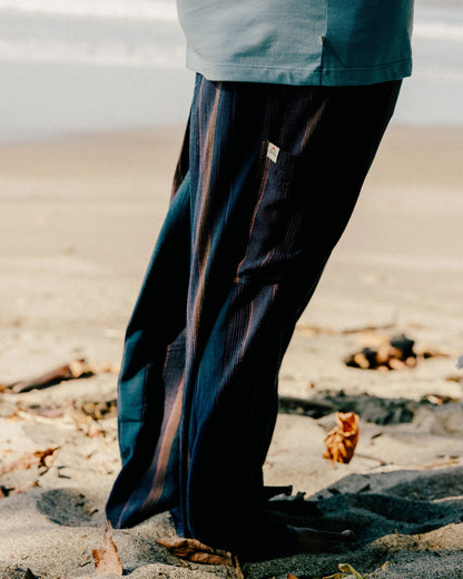 Someday Woven Trouser 2.0 - Dark Denim Multi Stripe - Lifestyle