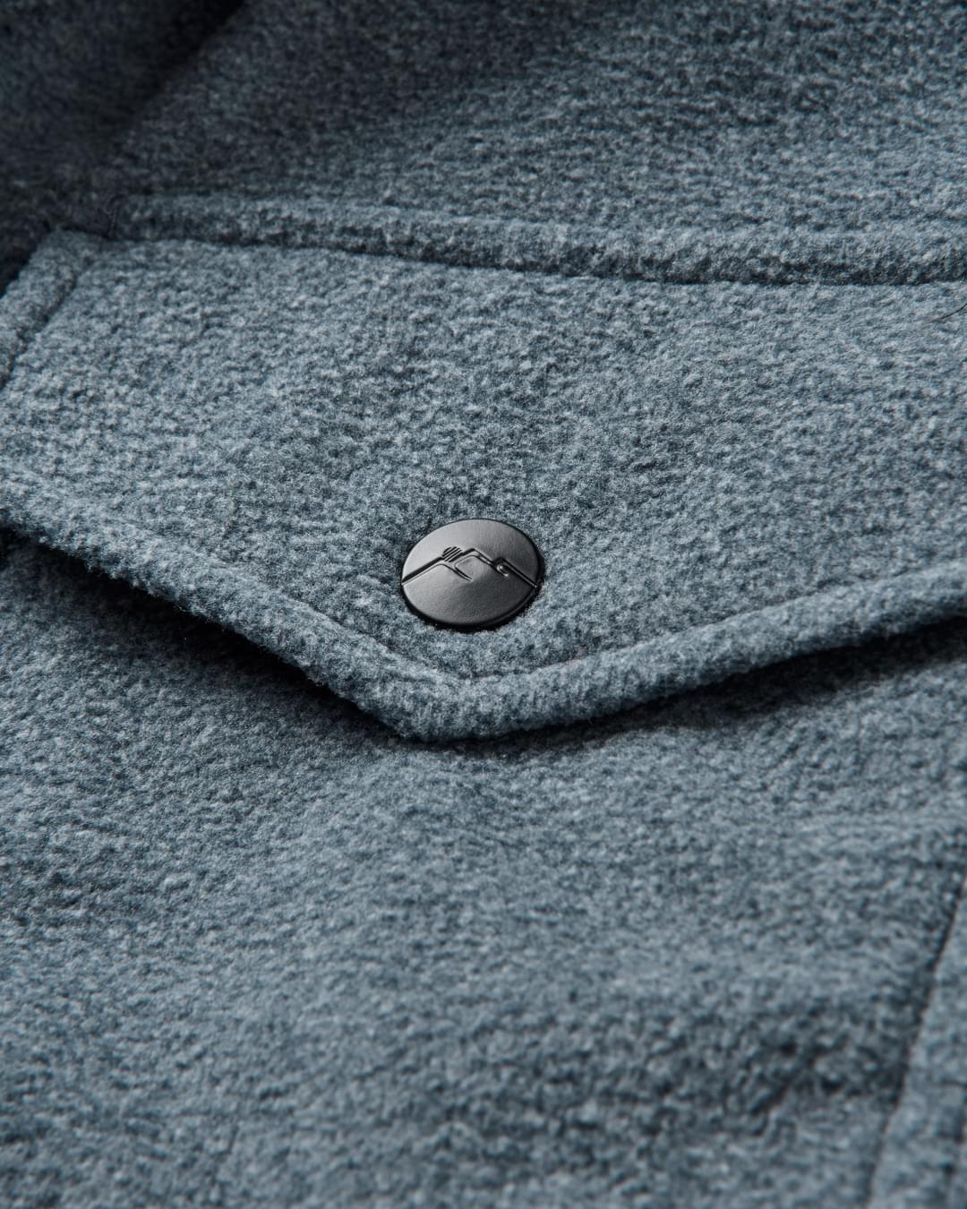 Maple Recycled Polar Fleece Shirt - Navy Marl