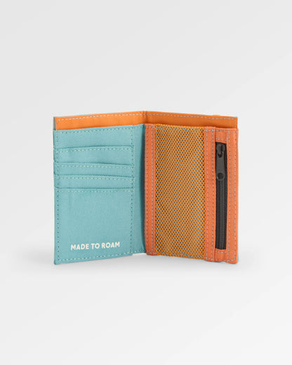 Essentials Recycled Wallet - Arctic/Retro Orange - Flatlay