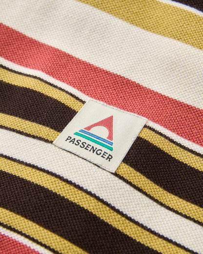 Wild Pine Stripe T-Shirt - Redwood Multi Stripe - Flatlay