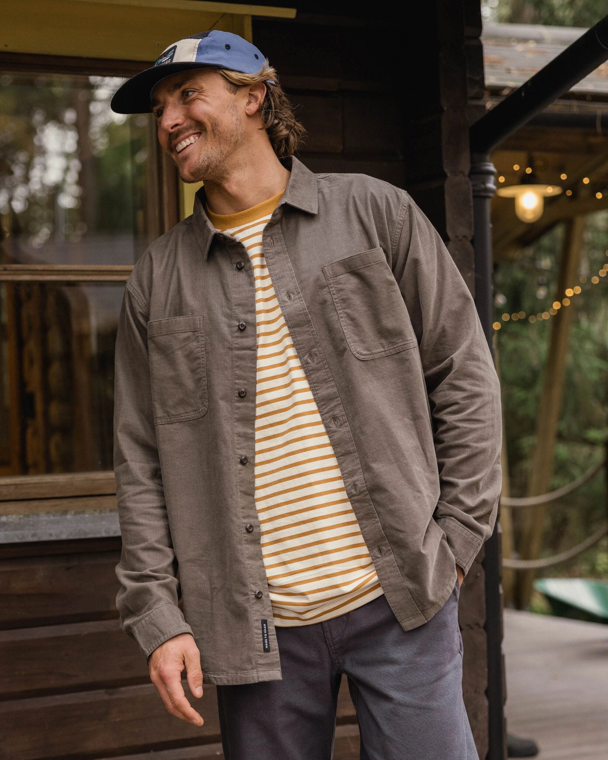 Backcountry Cord Light Shirt - Dusty Olive - Lifestyle