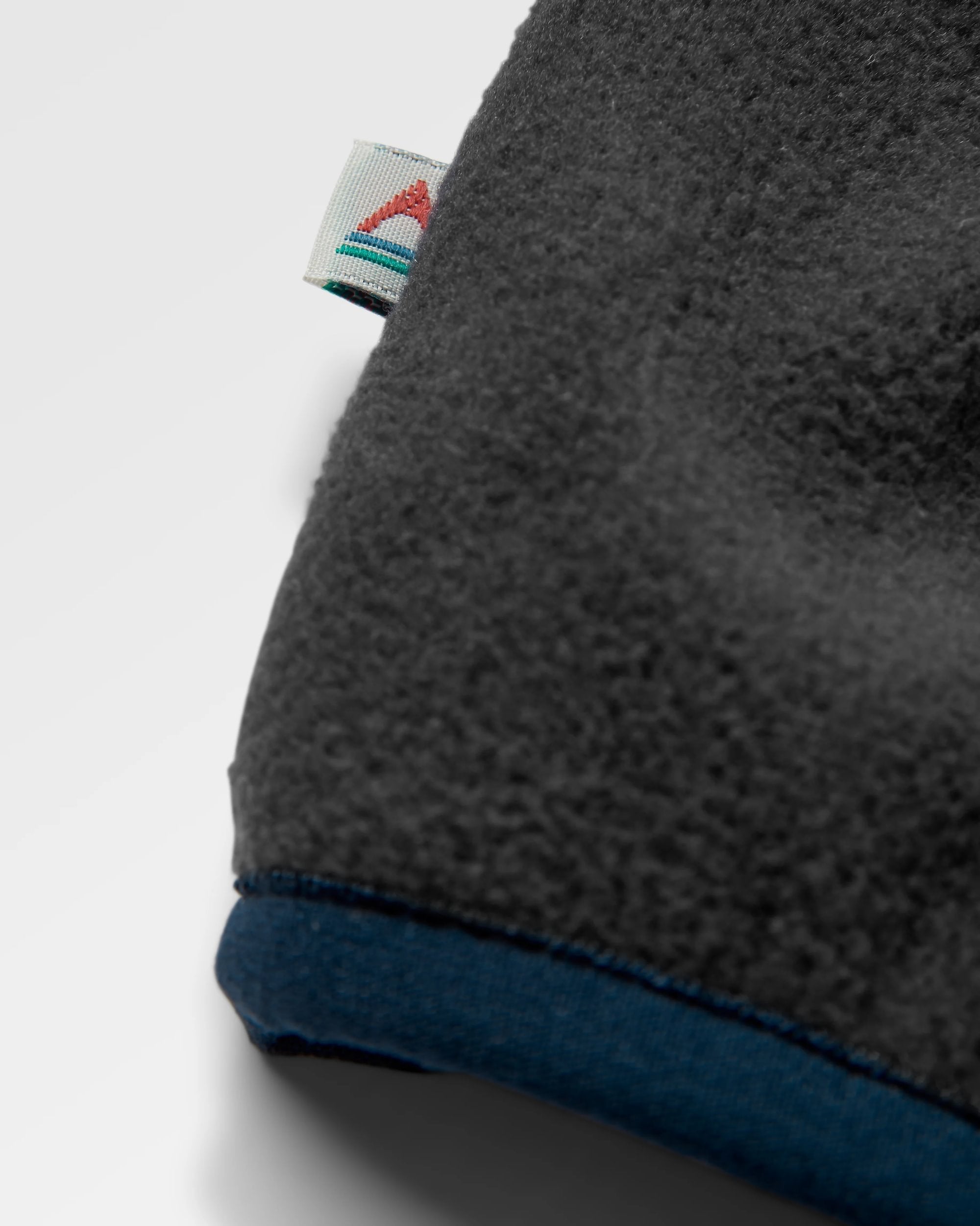 Set Off Recycled Polar 1/4 Zip Fleece - Deep Plum/Charcoal - Flatlay