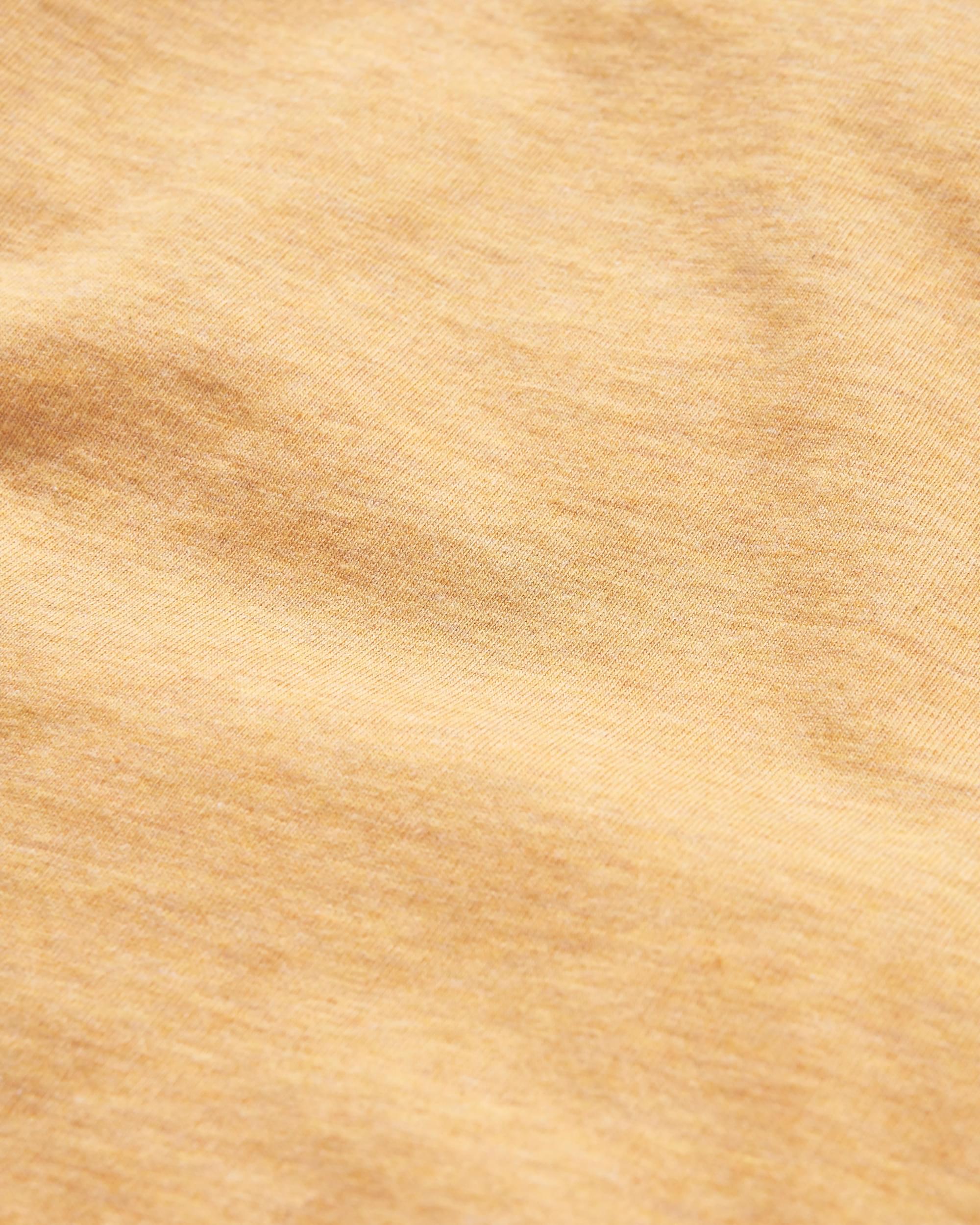 Yuca Organic Cotton T-Shirt - Dusty Ochre Marl - Flatlay