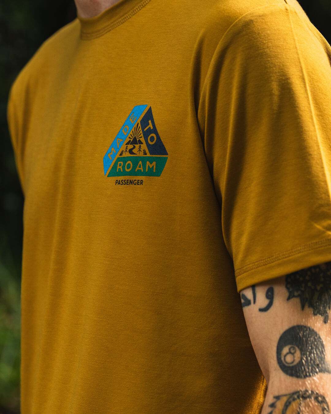Trail Active Recycled T-shirt - Dusty Ochre - Lifestyle