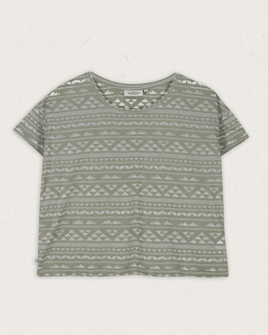 Kirra Recycled Devore T-Shirt - Pistachio