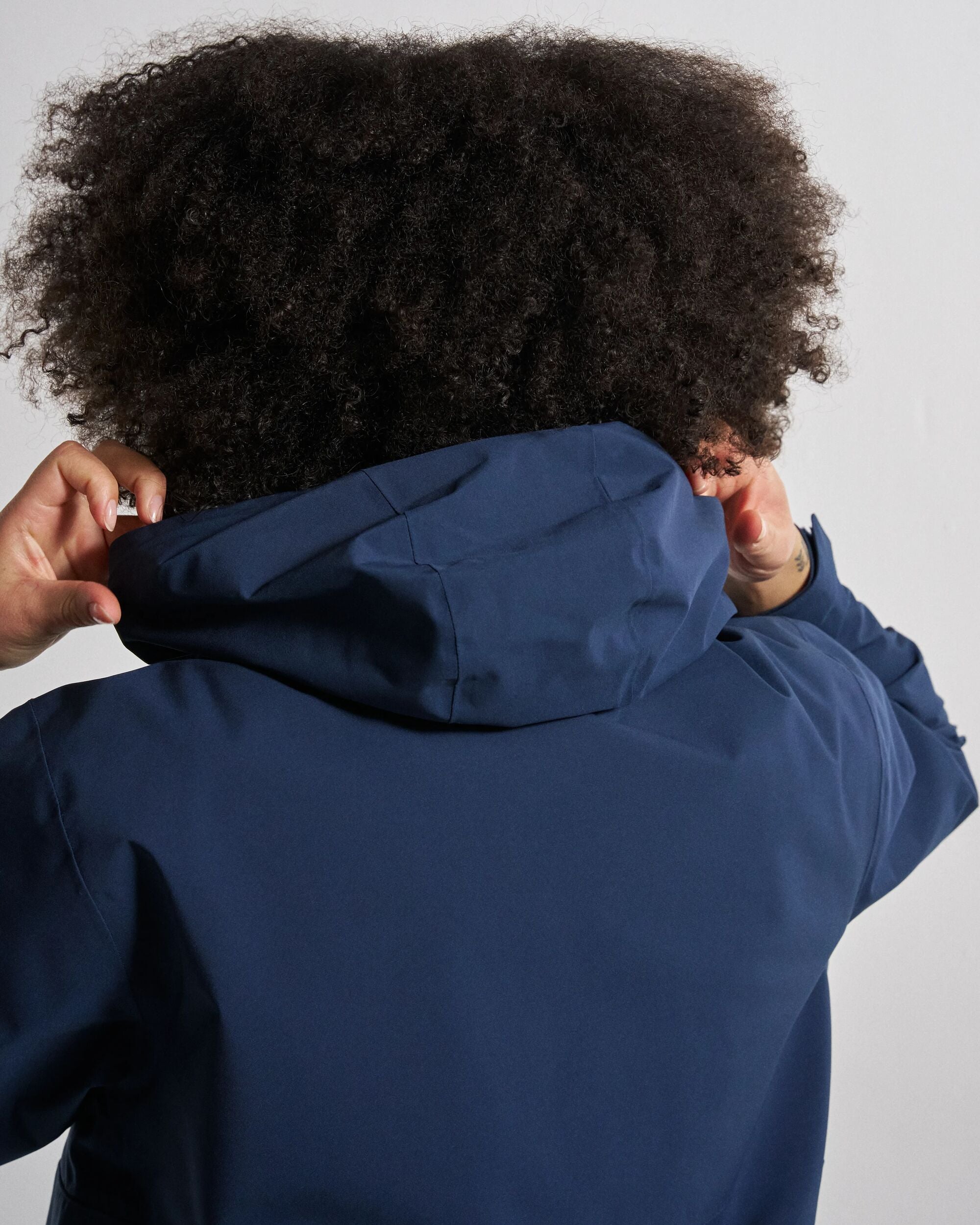 Skyline Waterproof Anorak - Rich Navy - Studio Model