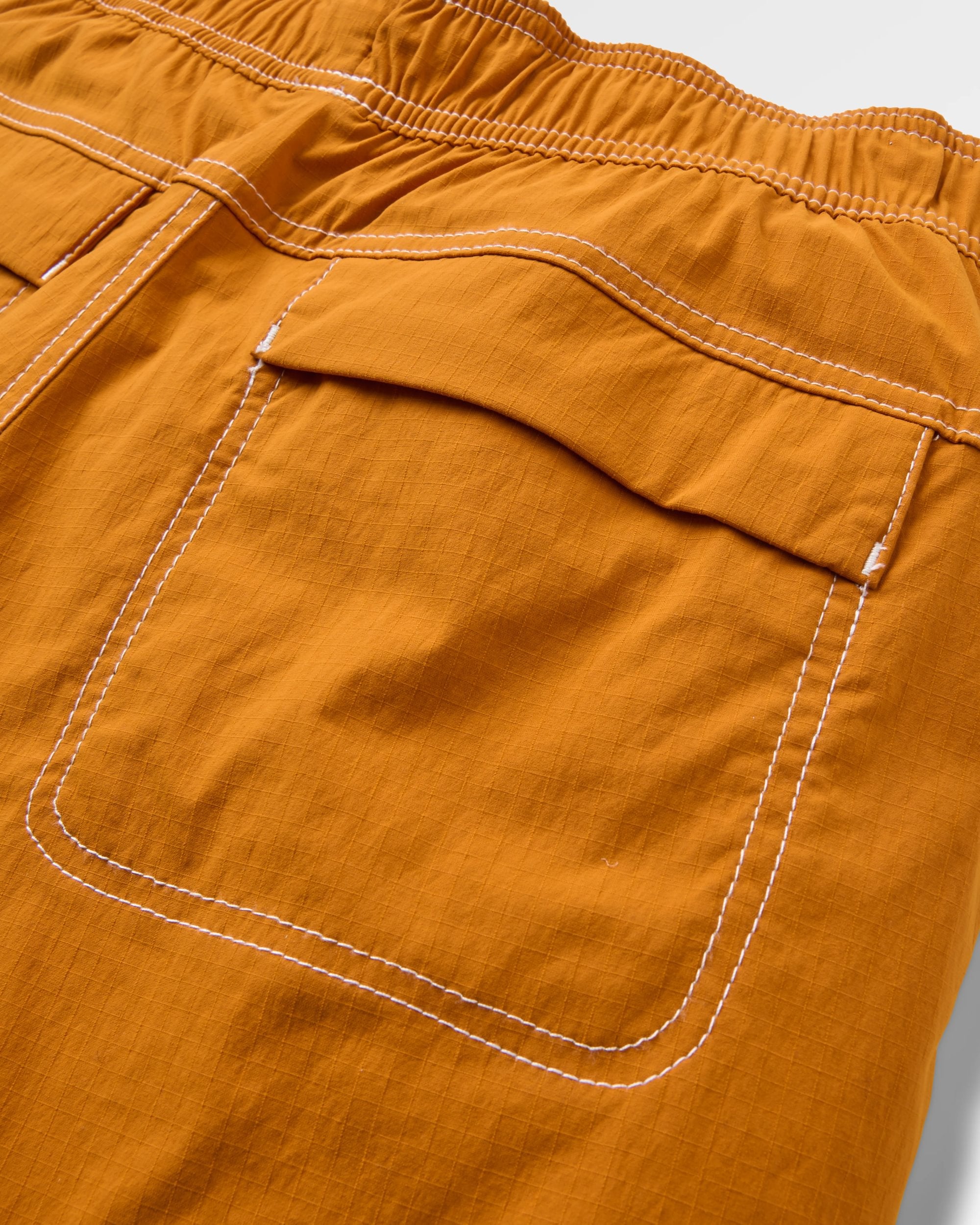 Searcher Longer Line Boardshort - Retro Orange - Flatlay