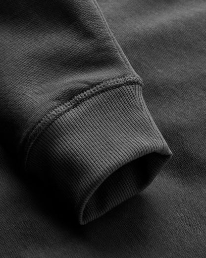 Roamer Men's Recycled Cotton Sweatshirt - Black - Flatlay