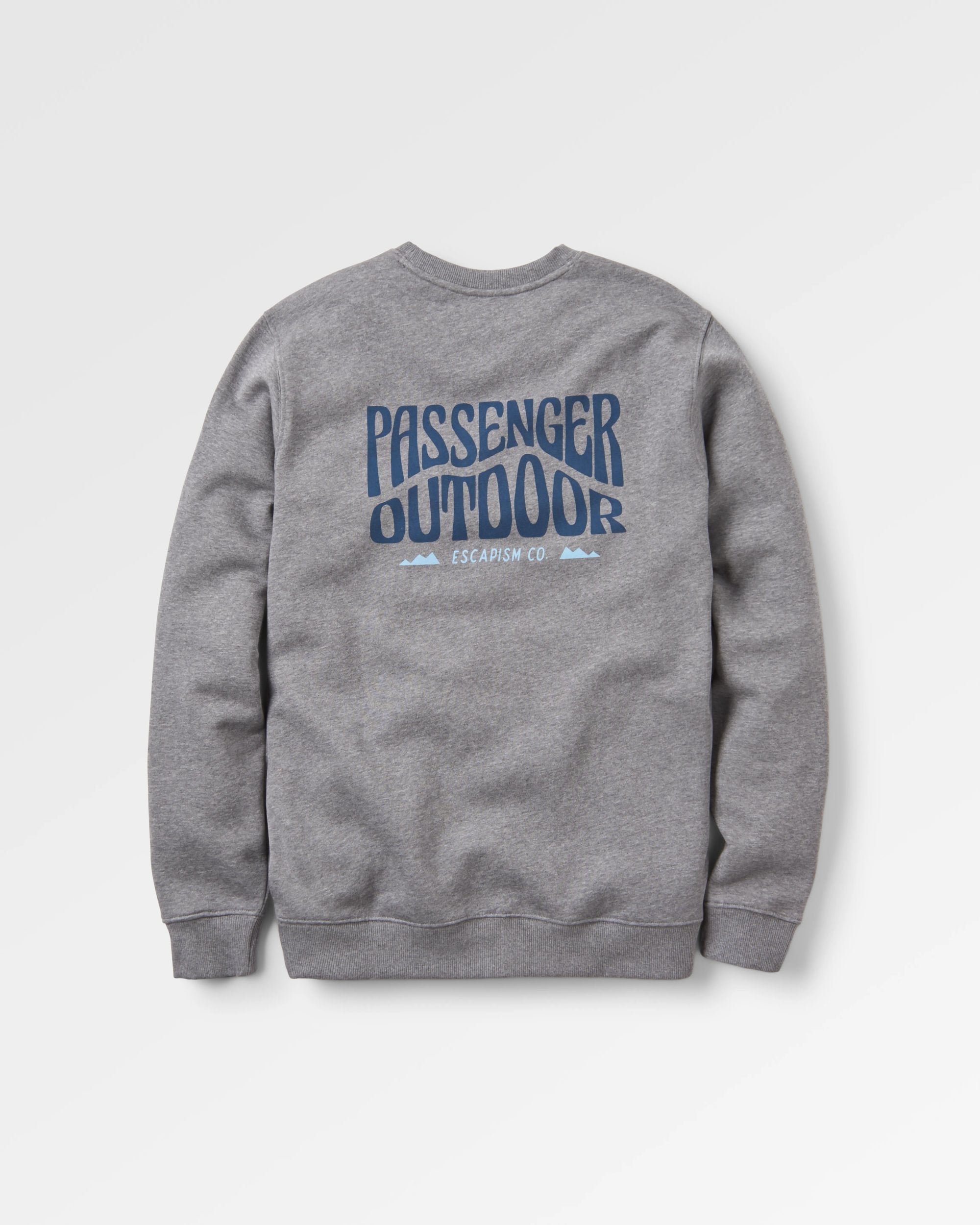 Yuca Recycled Cotton Sweatshirt - Dark Grey Marl - Flatlay