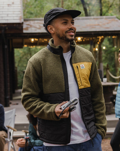 Born Explorer Recycled Polar-Lined Sherpa Fleece - Khaki - Lifestyle