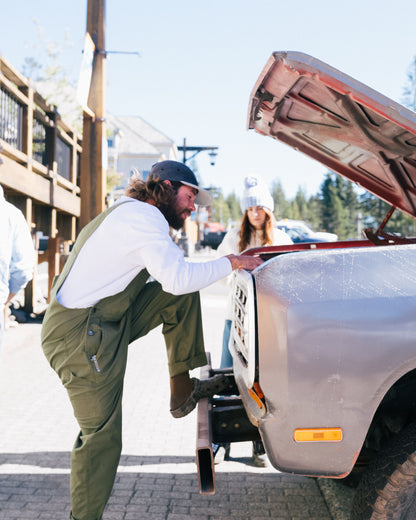 Vantage Organic Cotton Dungaree - Khaki - Lifestyle