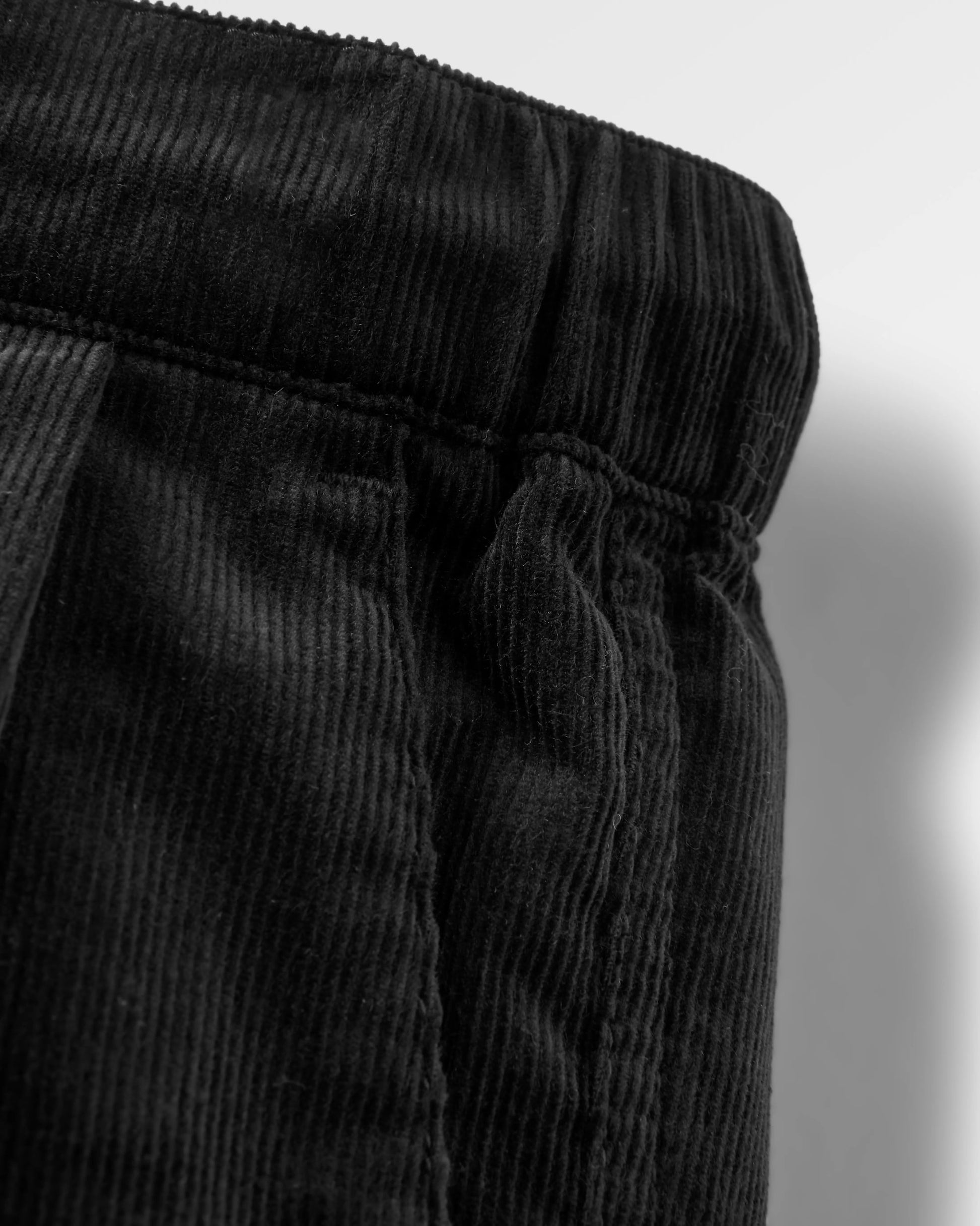 Compass Recycled Corduroy Trouser - Black