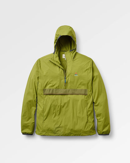 Gusto Windshell Anorak - Tea Green - Flatlay
