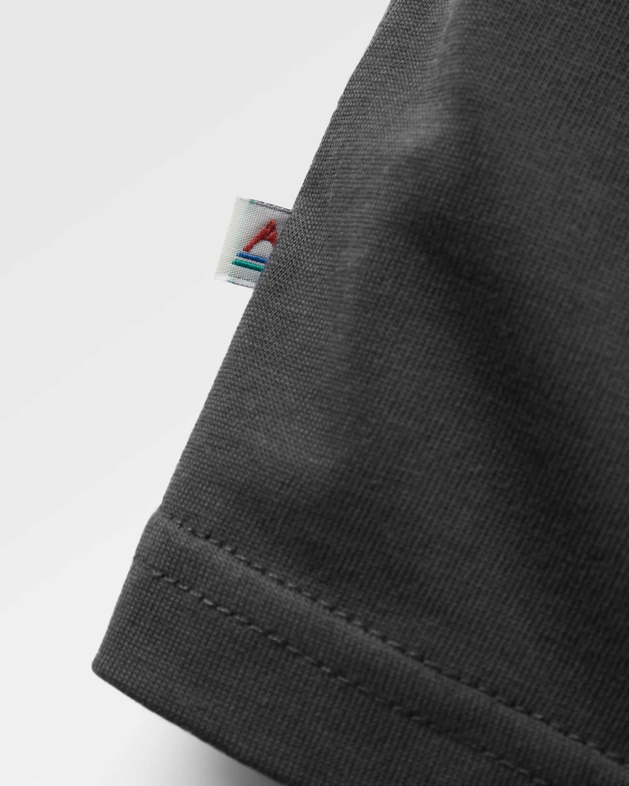 Waves & Trees Organic Cotton T-Shirt - Charcoal - Flatlay