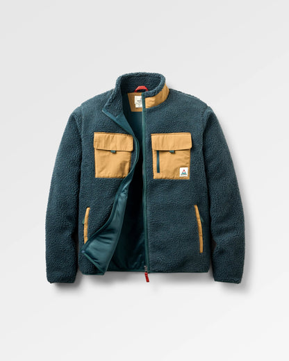 Valiant Deep Pile Fleece - Dark Fern  - Flatlay