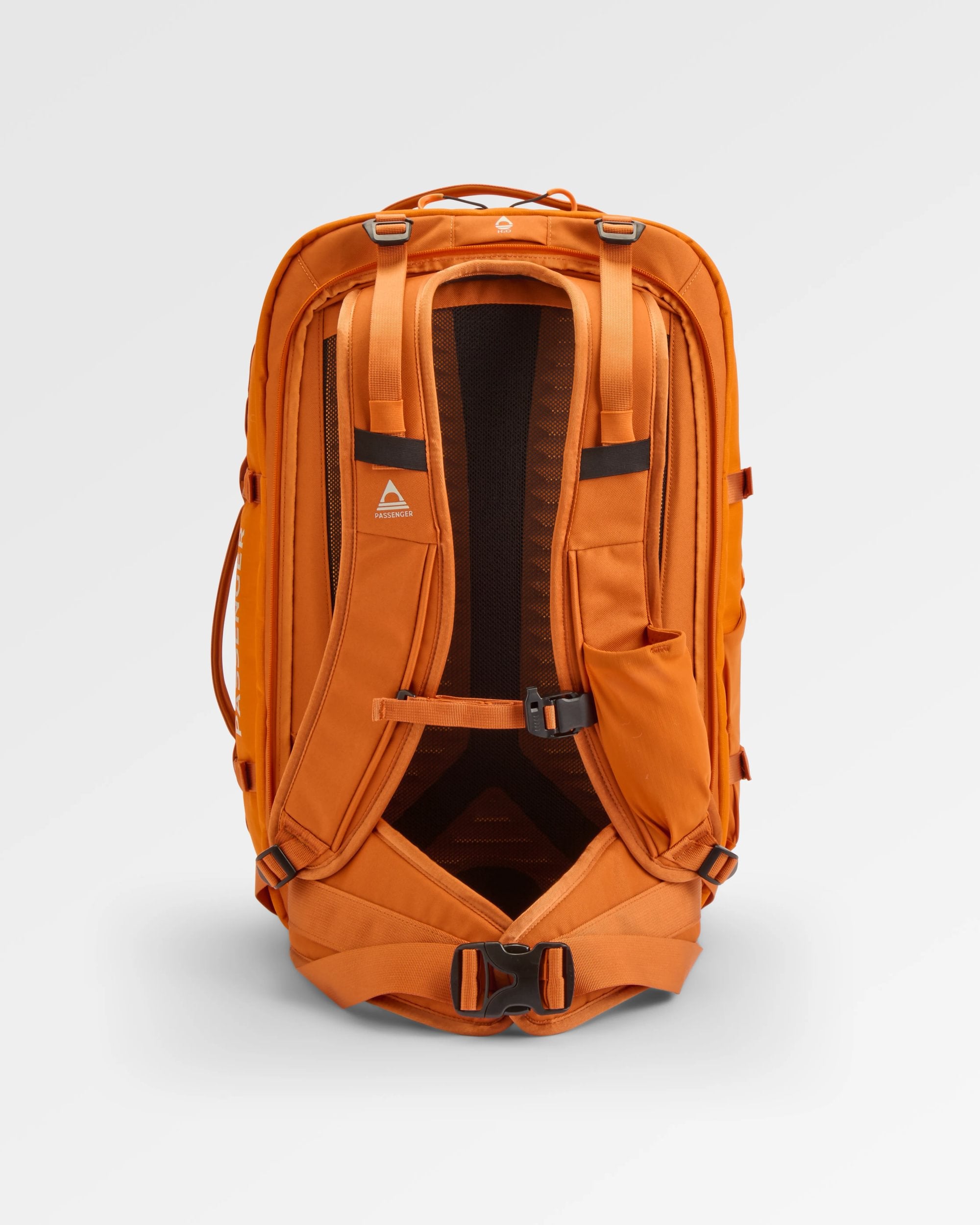 Atlas Recycled Backpack Duffel - Sunrise Orange - Flatlay