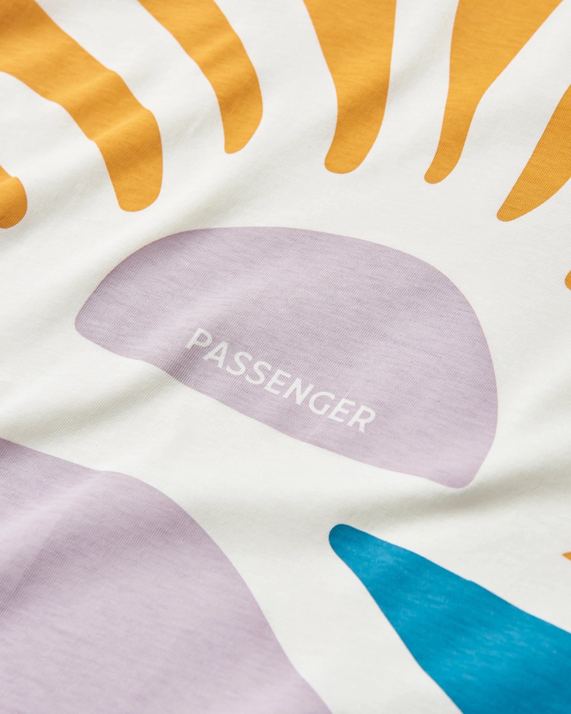 Sunsets Organic Cotton LS T-Shirt - Marshmallow - Flatlay