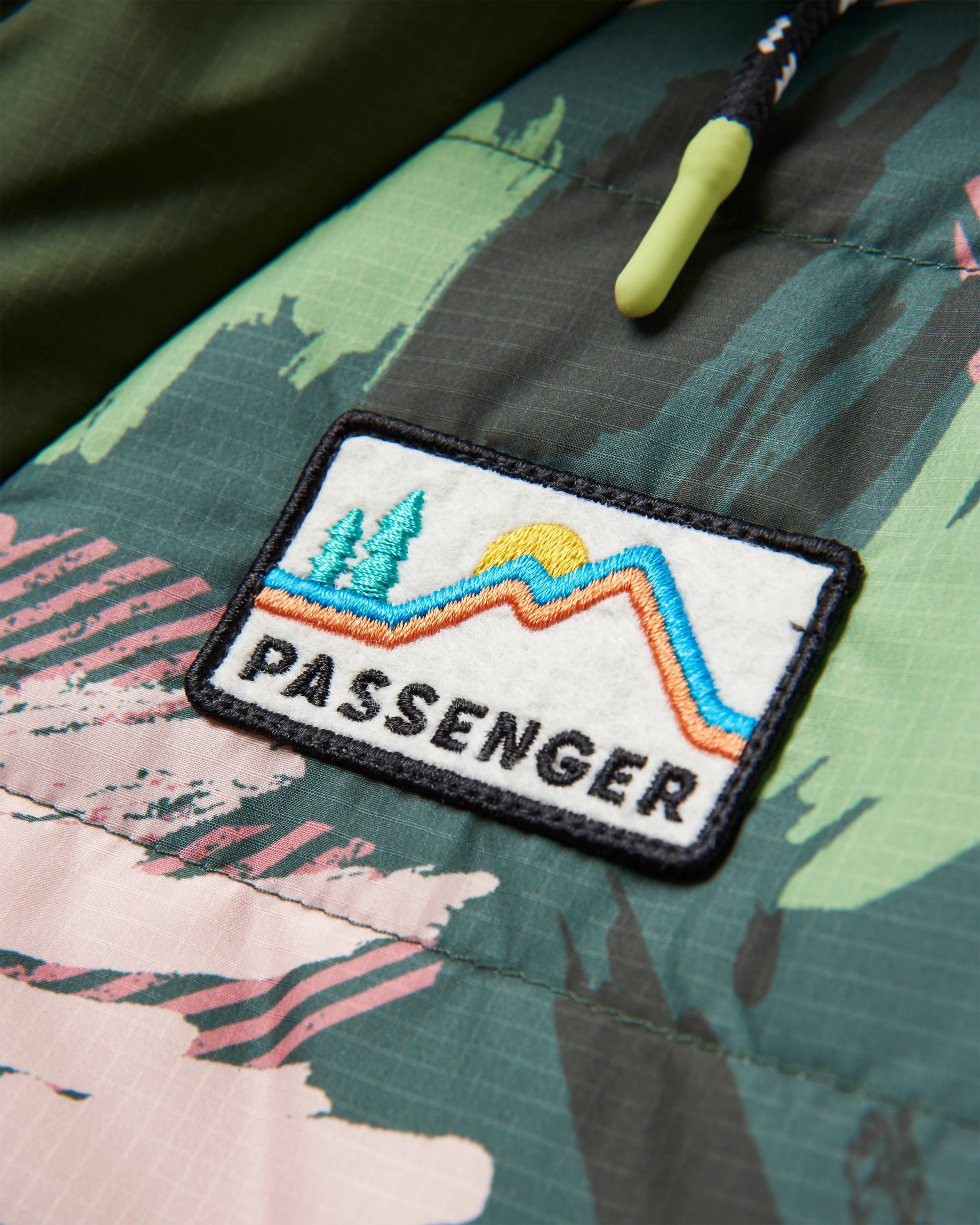 Ocean Recycled Insulated Anorak - Abstract Mountain Fir Tree - Flatlay