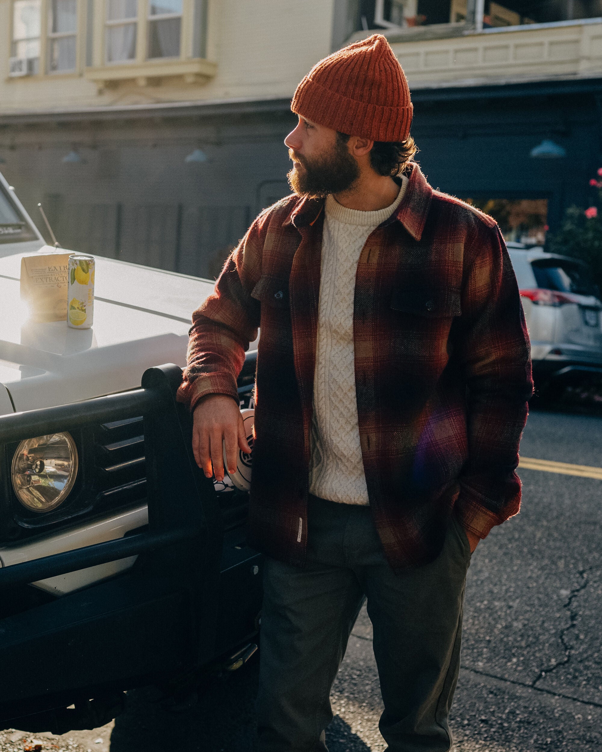 Barren Overshirt - Wine - Lifestyle