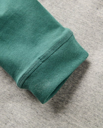 Laidback Relaxed Fit LS T-Shirt Raglan - Grey Marl - Flatlay