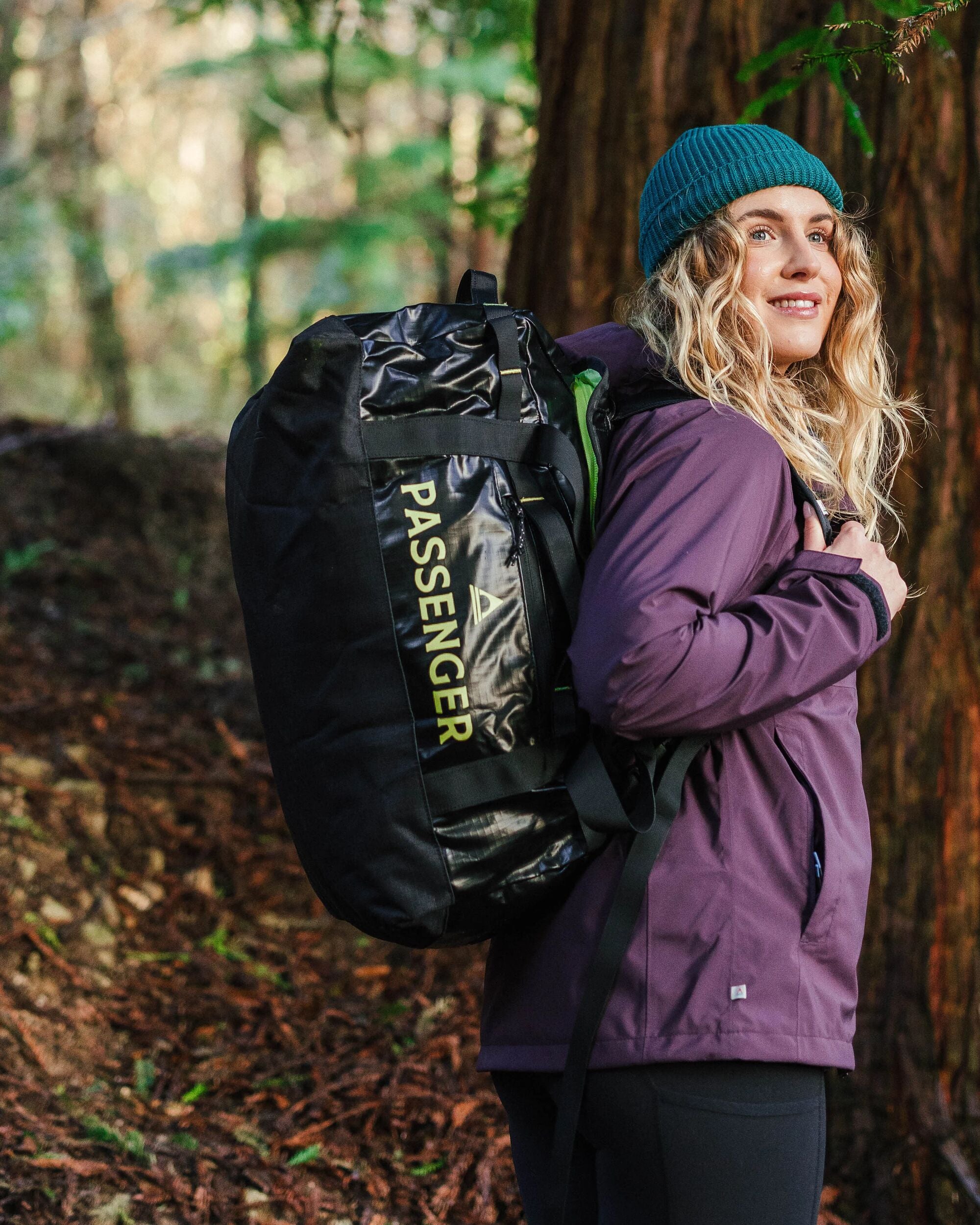 Roamer Recycled 60L Duffel Bag - Black - Lifestyle - Female