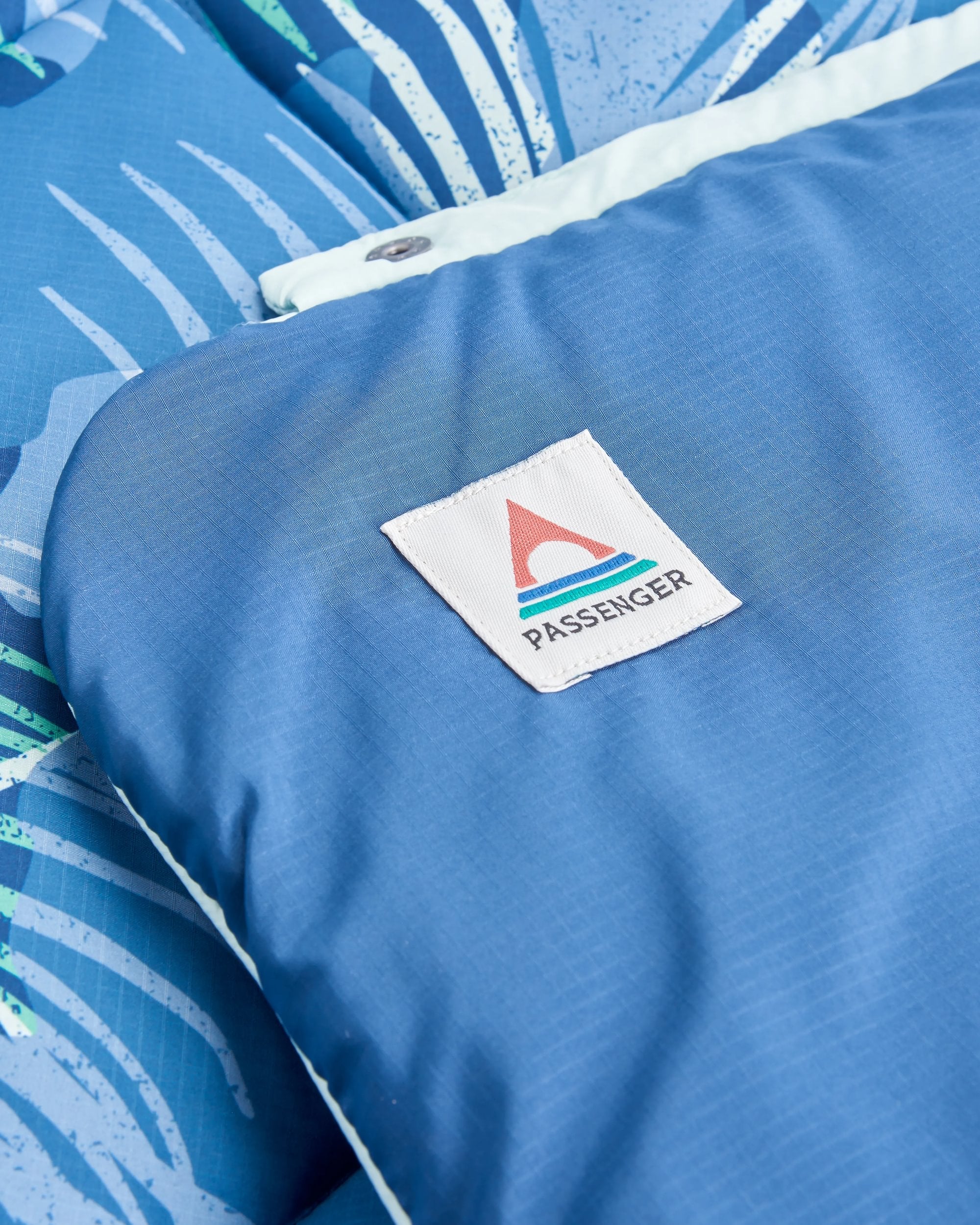 Van Recycled Ripstop Blanket - Palm Camo Moonlight - Flatlay