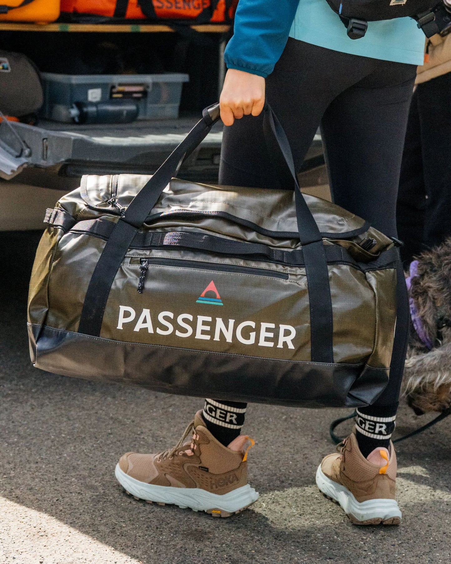 Roamer Recycled 60L Duffel Bag - Khaki - Lifestyle
