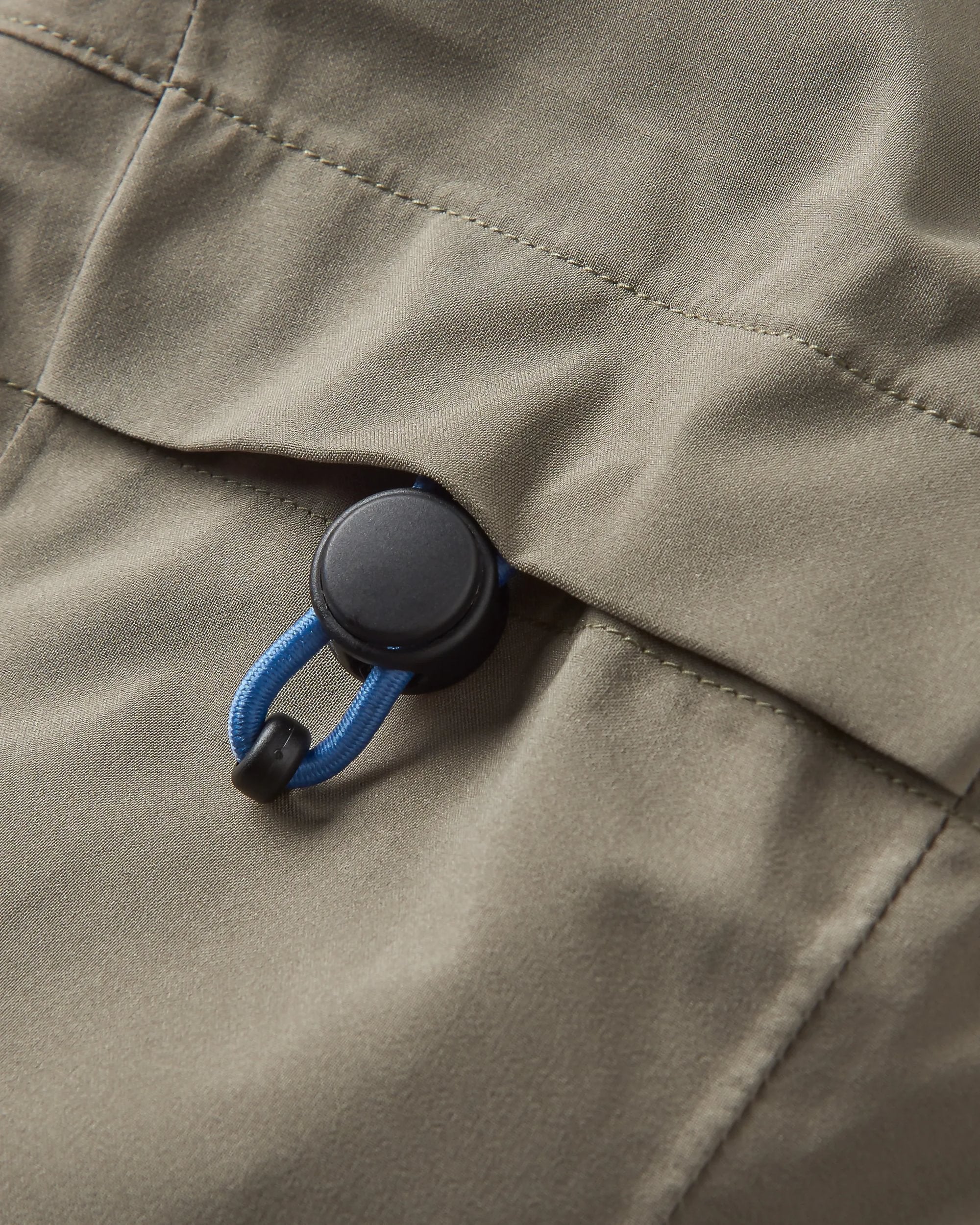 Downpour Recycled Waterproof Jacket - Tidal Blue/Arctic/Dusty Olive - Flatlay