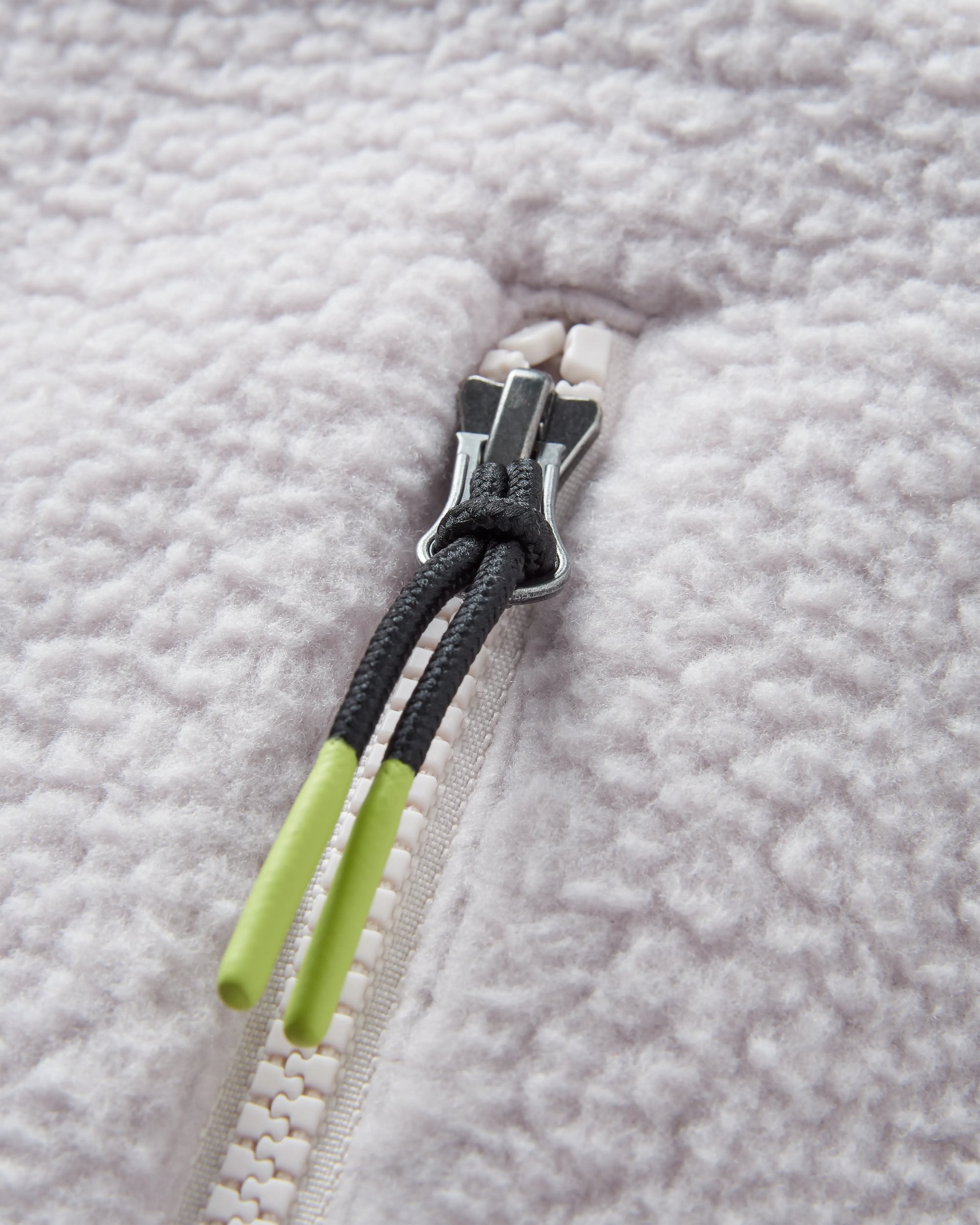 Fairbanks Recycled Sherpa Gilet - Stem Green/Vintage White - Flatlay