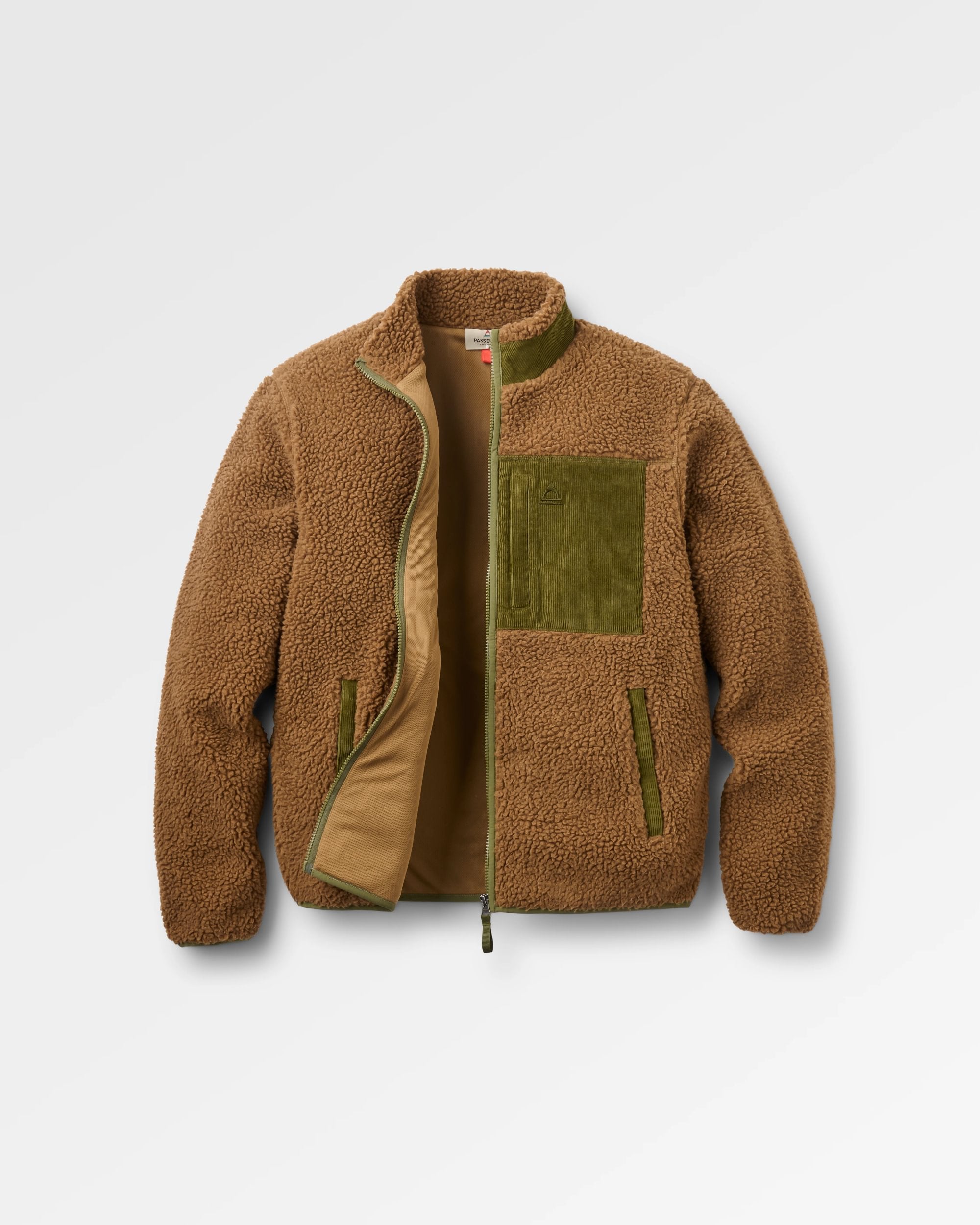 Trekker Deep-Pile Sherpa Fleece - Caramel - Flatlay