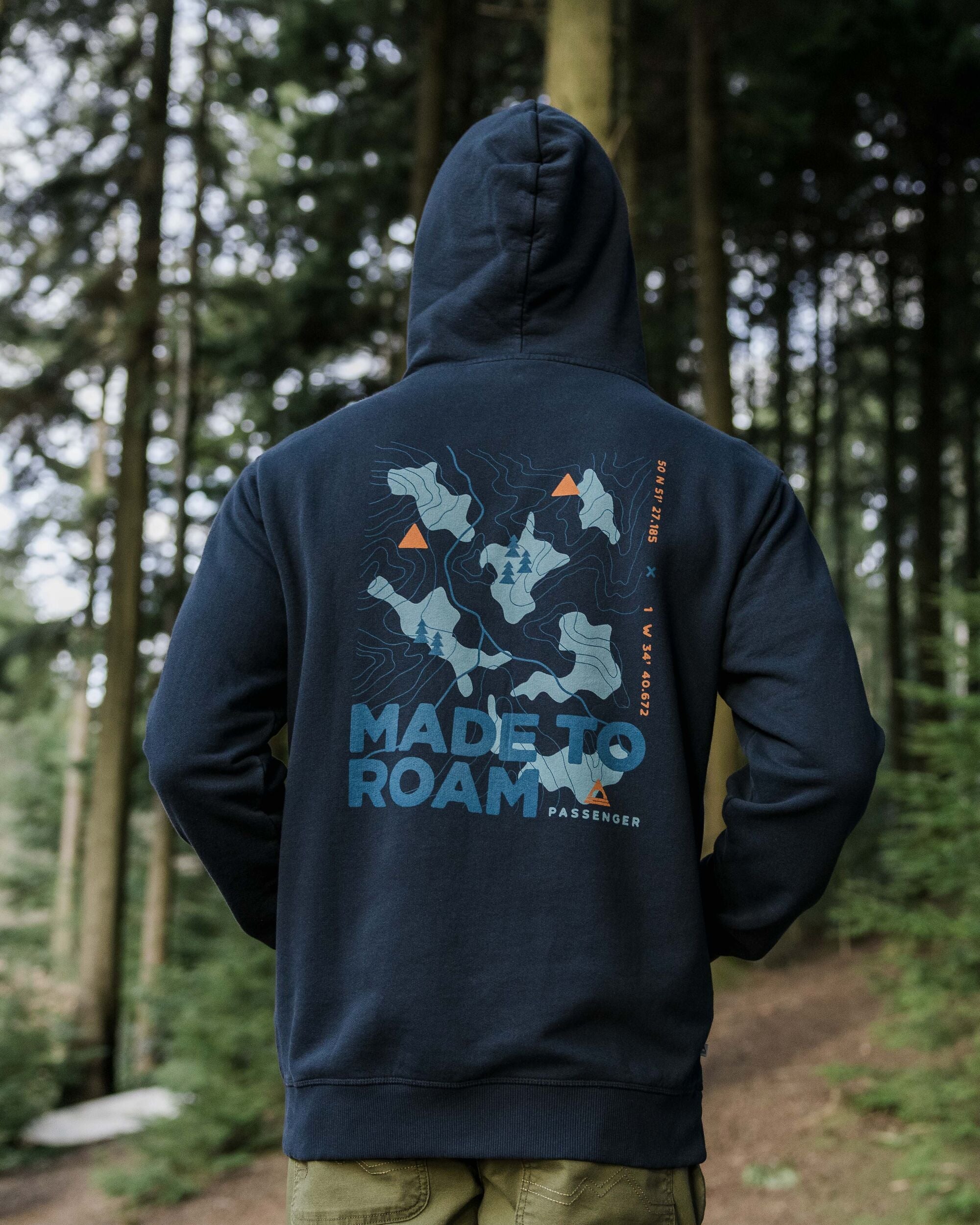 Pace Recycled Cotton Hoodie - Deep Navy - Lifestyle