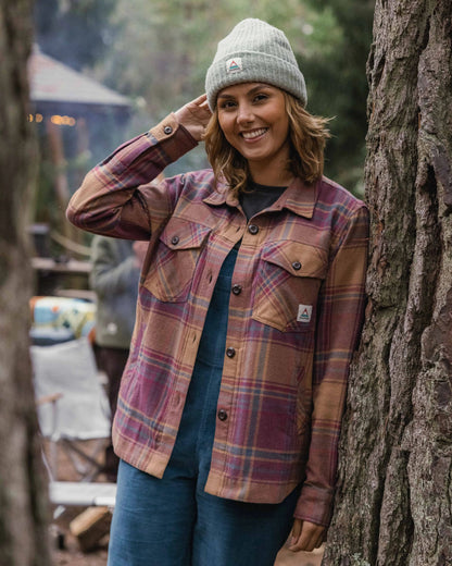 Stella Organic Cotton LS Shirt - Toffee Check - Lifestyle