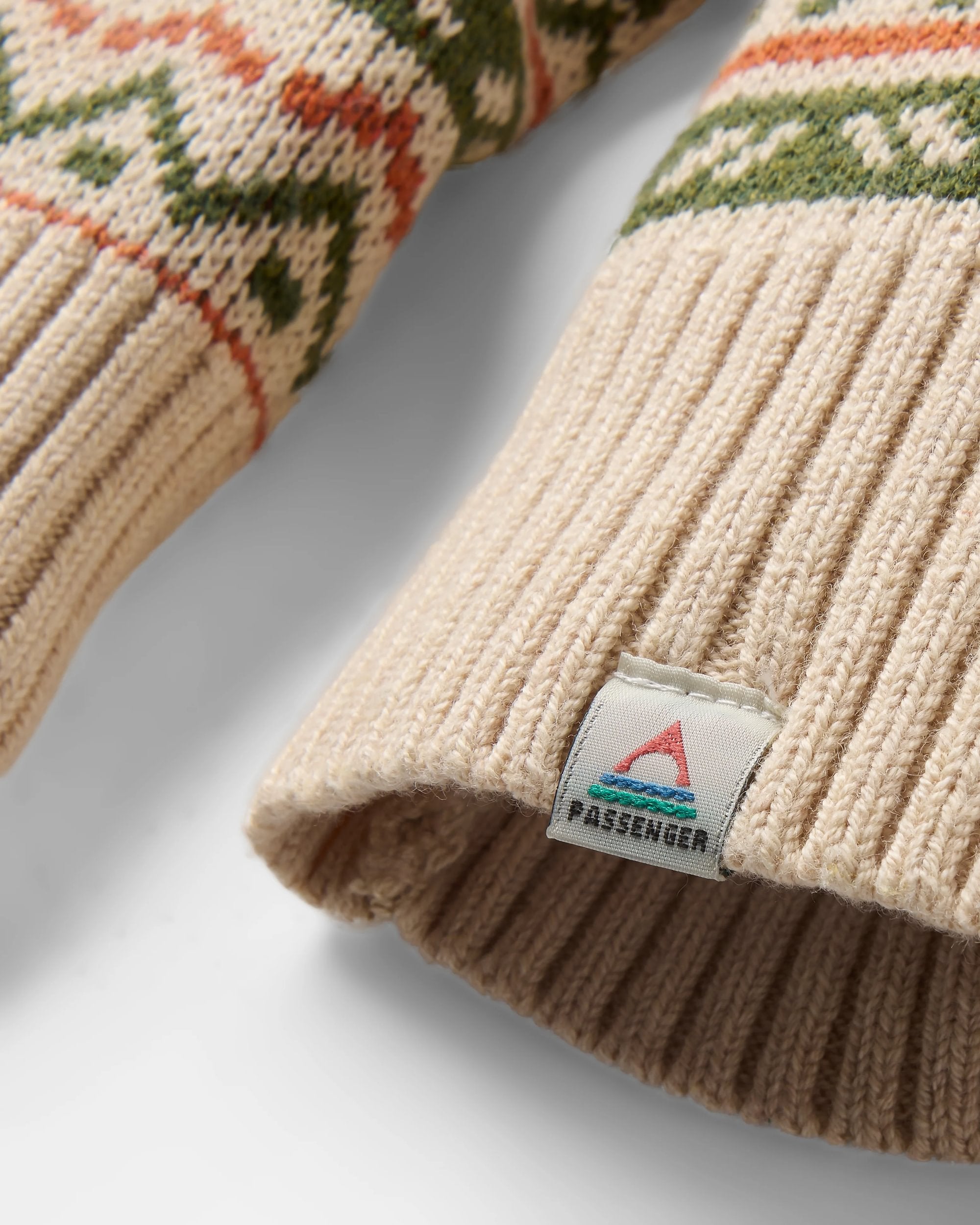 Stoked Knitted Jumper - Oatmeal Multi - Flatlay