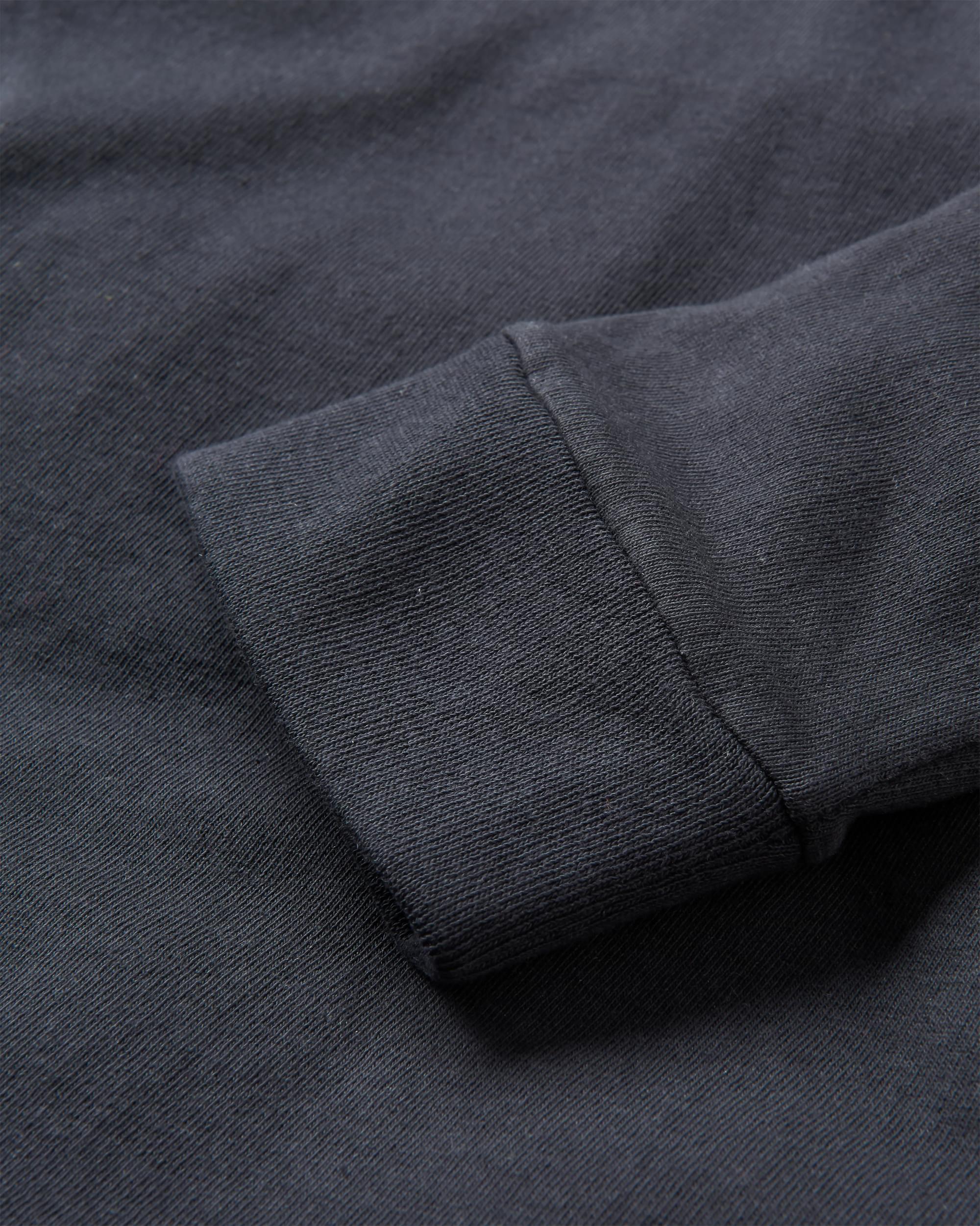 Classic Recycled Cotton LS T-Shirt - Black - Flatlay