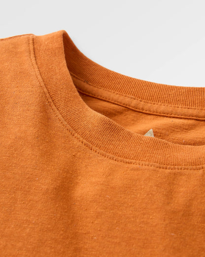 Elbio Recycled Relaxed Fit T-Shirt - Sunset Orange Marl