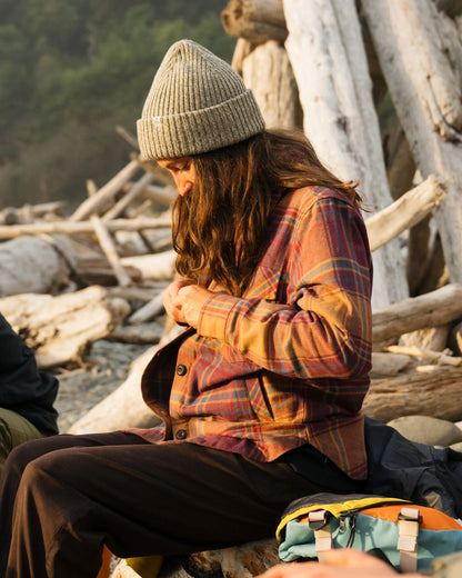 Stella Organic Cotton LS Shirt - Toffee Check - Lifestyle
