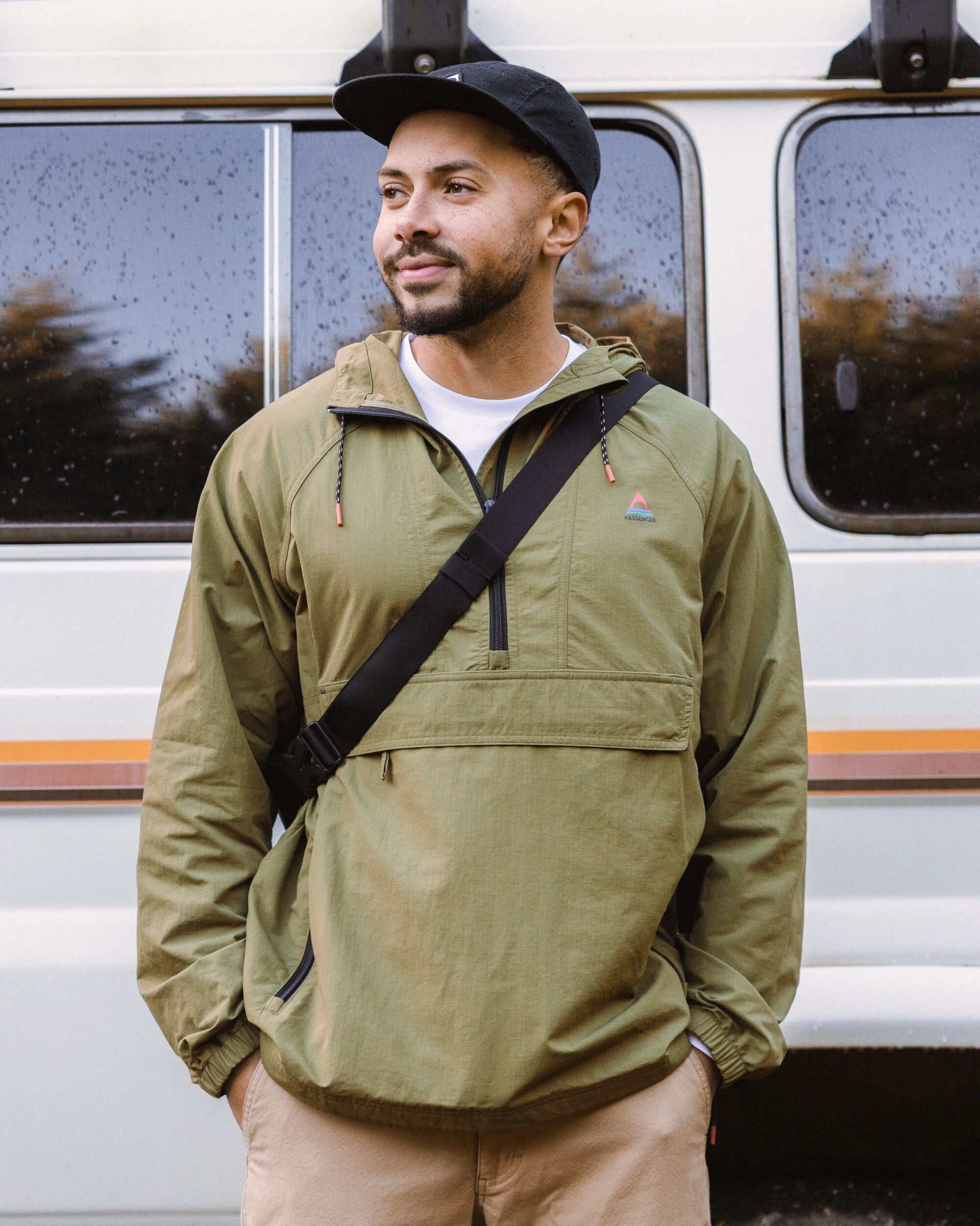 Seek Out Water Resistant Anorak - Khaki - Lifestyle