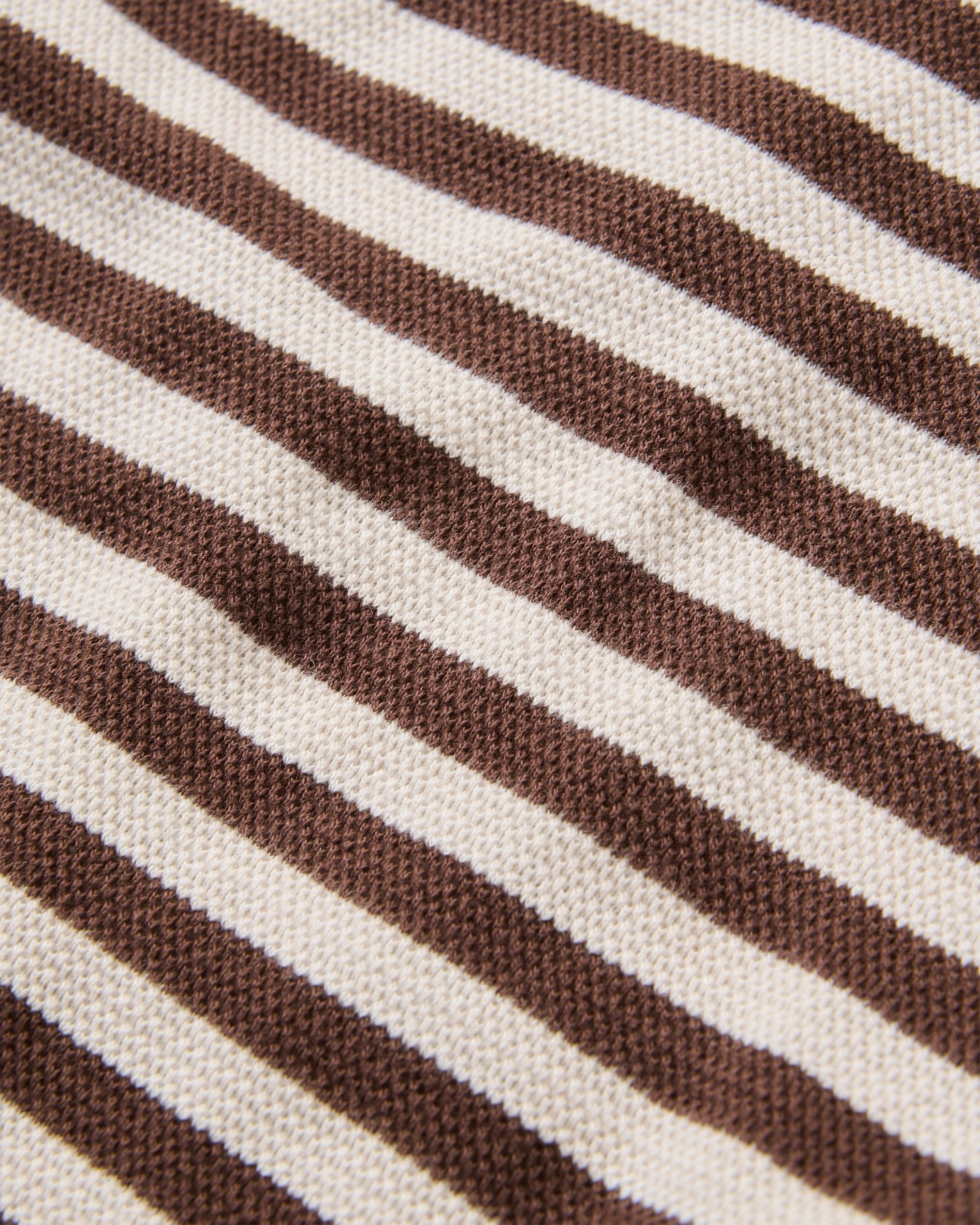 Panorama Striped Long sleeve T-Shirt - Chestnut - Flatlay