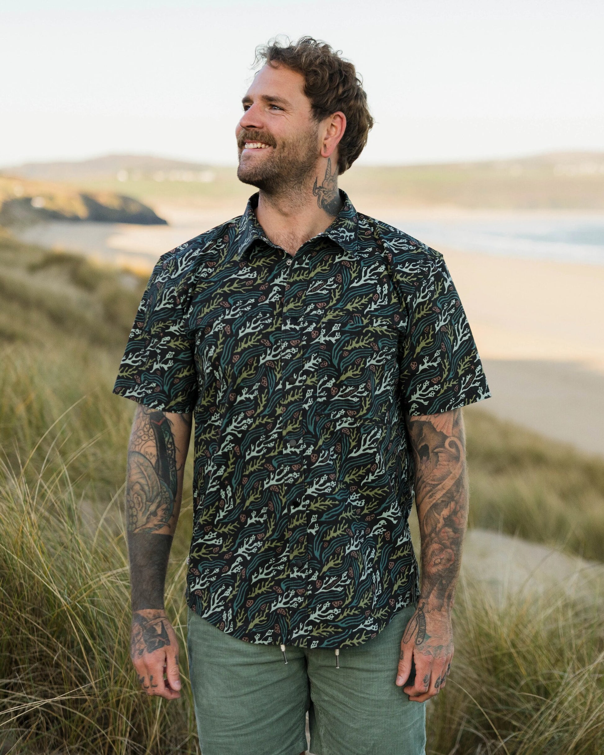 Way Ripstop Short Sleeve Shirt - Ocean Current Black