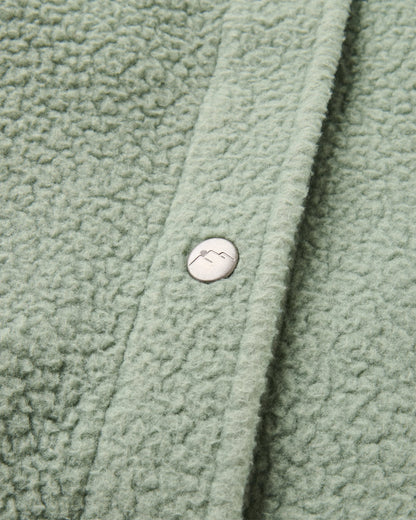 Rappel Sherpa Oversized Shirt - Pistachio - Flatlay