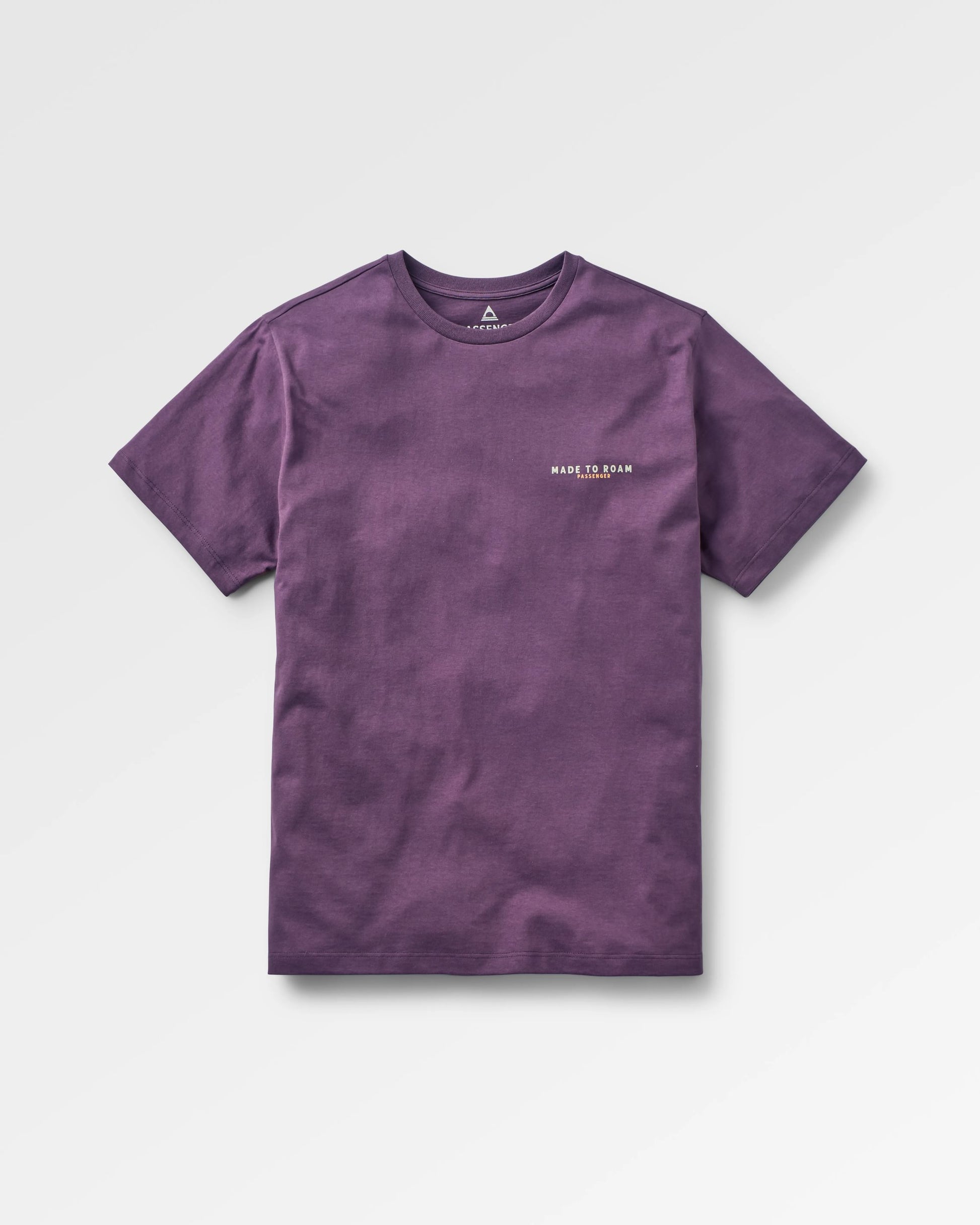 Open Road Recycled Cotton T-Shirt - Deep Plum