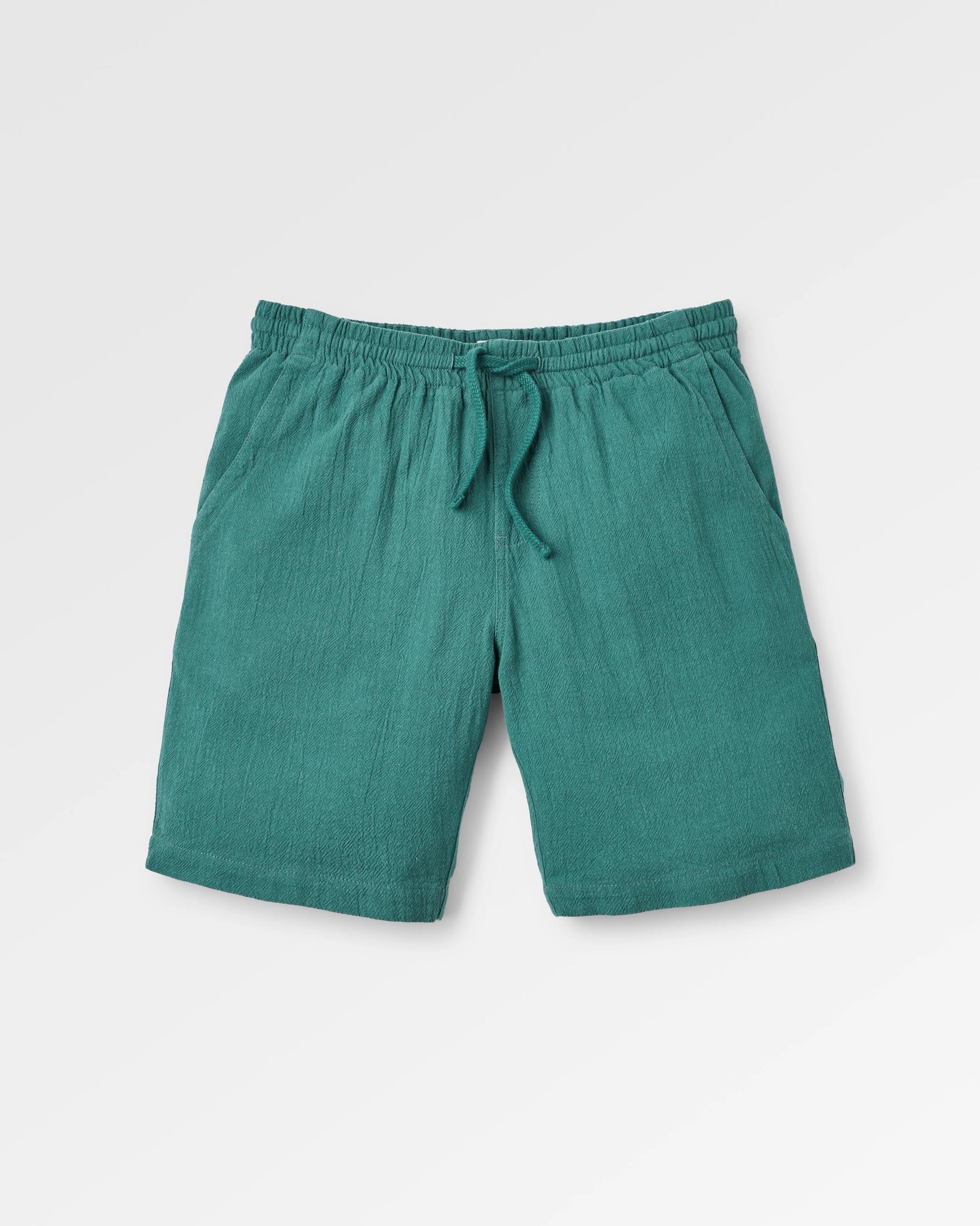 Drifter Linen Blend Short - Deep Ocean - Flatlay