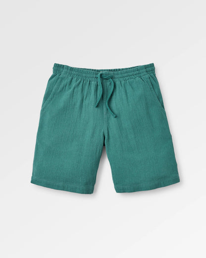 Drifter Linen Blend Short - Deep Ocean - Flatlay